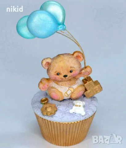 Мече кубчета бебешка бутилка шише бебешки силиконов молд форма фондан шоколад гипс, снимка 2 - Форми - 48031505