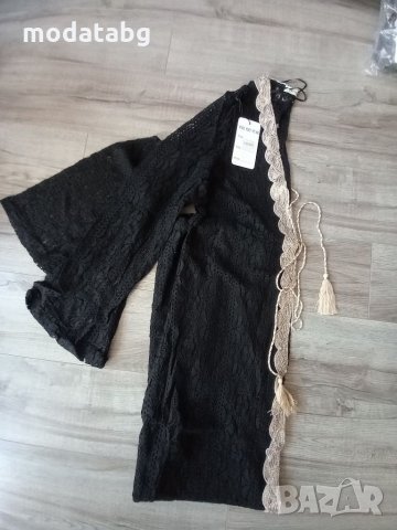 РАЗПРОДАЖБА НА БАНСКИ И ПЛАЖНО ОБЛЕКЛО Плажно парео в бял и черен цвят , снимка 4 - Бански костюми - 29486608