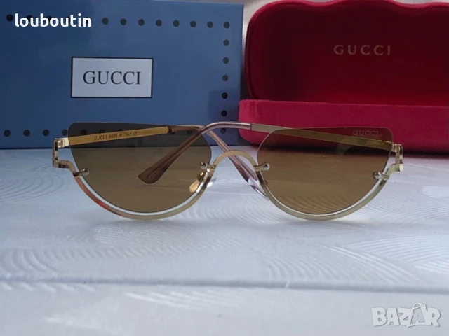 GUCCI дамски слънчеви очила 2 цвята черни кафяви , снимка 10 - Слънчеви и диоптрични очила - 50741247