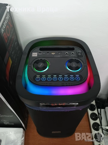 Чисто нова караоке колона Brodu BTS-2098. Акумулаторна е с 2бр. микрофони, снимка 6 - Караоке - 53600802