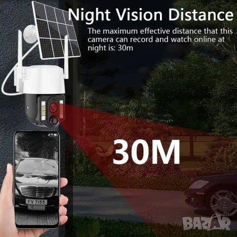 Ruitewei 5MP PTZ IP безжична камера за видео-наблюдение / WIFI версия, снимка 2 - IP камери - 43894736