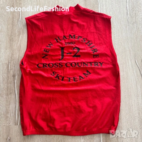 Винтидж дамски елек VoMax, размер L, 1997 г., отбор по ски бягане J-2 на Ню Хемпшир, снимка 5 - Спортни екипи - 53505670