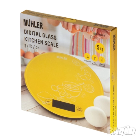 Електронна кухненска везна Muhler  до 5 kg, снимка 3 - Друга електроника - 52112884