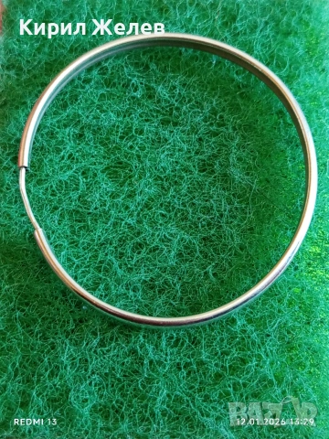 Класически модел сребърна обеца тип халка 52997, снимка 2 - Обеци - 53072189