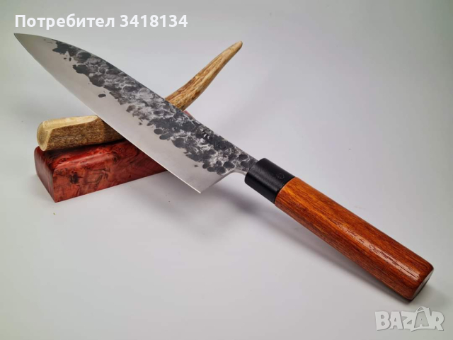 Кухненски нож.Модел Santoku, снимка 3 - Ножове - 44900240