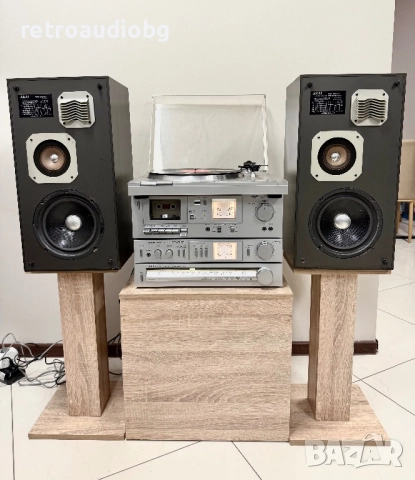 🔉Ретро аудио сет AKAI - усилвател AM-U01, тунер AT-K02, Дек CS-M01A, Грамофон AP-Q310 и колони 🔉, снимка 2 - Аудиосистеми - 52664779