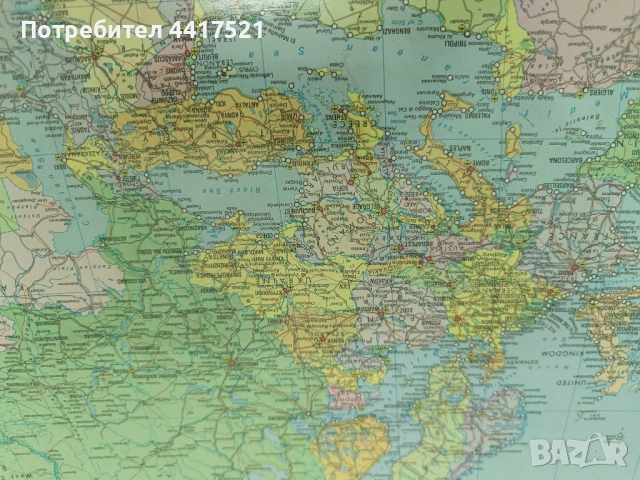 Карта на света - политическа, снимка 2 - Колекции - 52927395