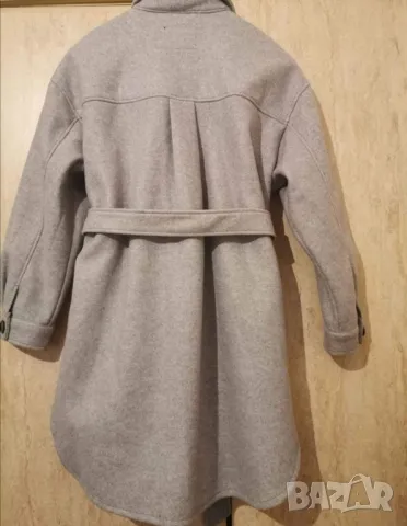 дамско сиво палто л хл, снимка 3 - Якета - 47921186