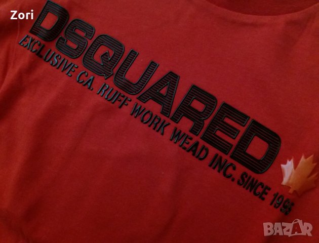 Червена блуза с гумен надпис, снимка 2 - Детски тениски и потници - 26298189