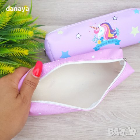 3053 Ученически несесер за момичета Еднорог, снимка 6 - Ученически пособия, канцеларски материали - 37780987