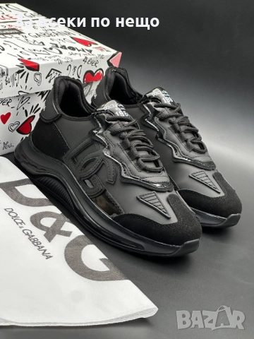 Dolce&Gabbana Мъжки Черни Маратонки👟Мъжки Спортни Обувки Долче И Габана Код E1124, снимка 3 - Маратонки - 52658267