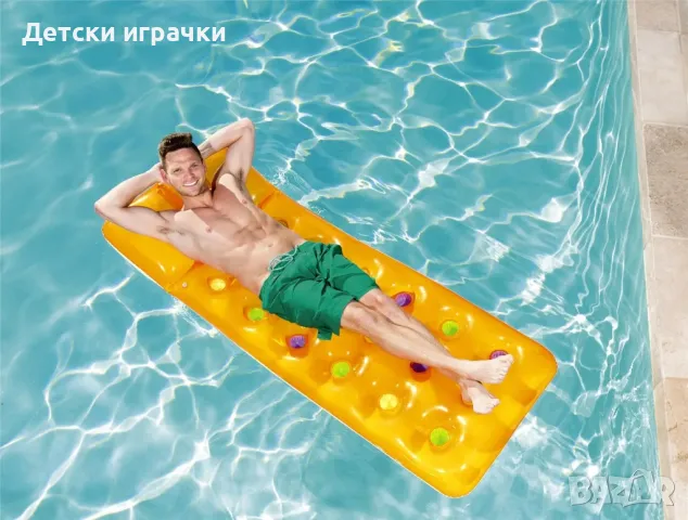 Надуваем дюшек с чашки, 188 х 71 см, Bestway, снимка 3 - Басейни и аксесоари - 50030651