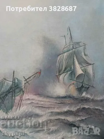 Картина " Морски пейзаж ", снимка 5 - Картини - 48247369