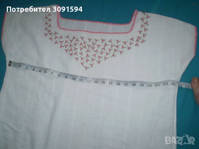 балканска носия ръчно бродирана риза, снимка 2 - Антикварни и старинни предмети - 43552937