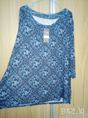 Нова макси тънка блуза със 7/8-ми ръкав, снимка 2 - Блузи с дълъг ръкав и пуловери - 37076519