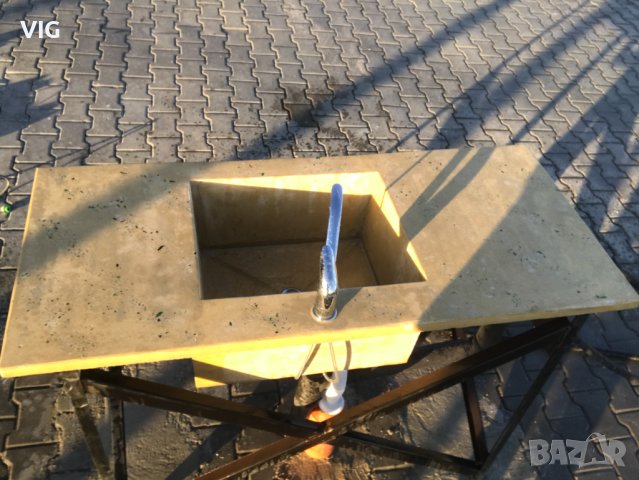 Бетонна мивка, снимка 3 - Градински мебели, декорация  - 43576349