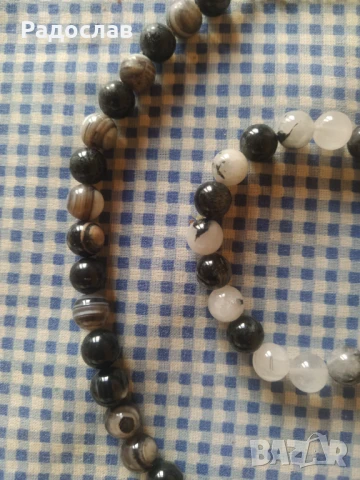 колие и гривна от ахат, снимка 2 - Бижутерийни комплекти - 50508875