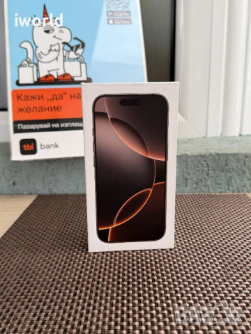НОВ❗️256gb❗️ iPhone 16 PRO ❗️Лизинг от 39E/мес ❗️ Desert titanium гаранция❗️, снимка 3 - Apple iPhone - 53383919