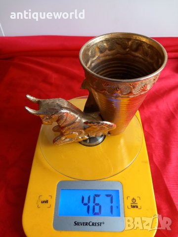 Стара ПЕРСИЙСКА Ритонна Чаша с Позлата , РИТОН, снимка 6 - Антикварни и старинни предмети - 43757730