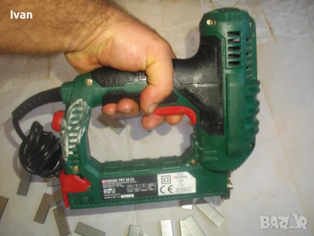 15-32мм Голям Немски BOCHUM Germany 2007г. Дърводелски Комбиниран Тапицерски ТАКЕР Parkside PET 25C, снимка 3 - Други инструменти - 47458115