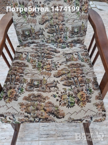 Тапициран люлеещ стол, снимка 4 - Столове - 52272830