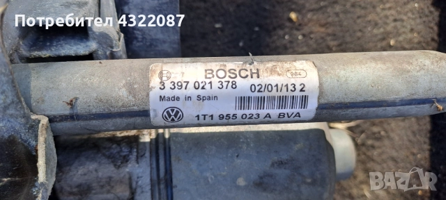 Механизъм с моторче чистачки,рамена чистачки Volkswagen Touran II 2011-2015, снимка 4 - Части - 51484842