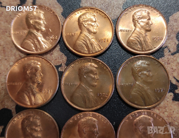 Монети САЩ - 12 бр. [1962-1994], снимка 2 - Нумизматика и бонистика - 51047734