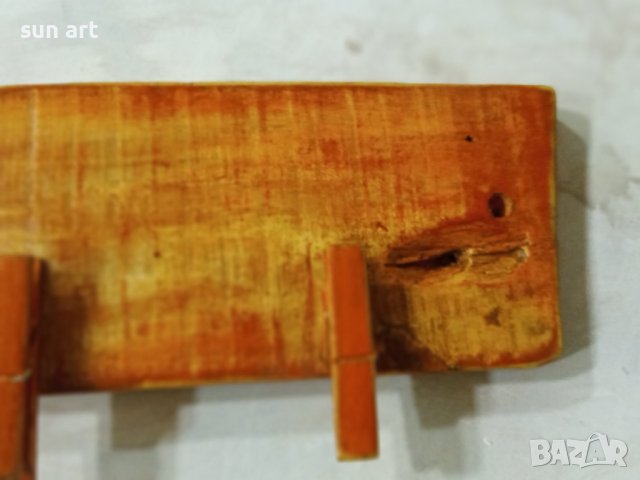 АРТ- закачалка жълтооранжева с щипки, снимка 7 - Закачалки - 36766924