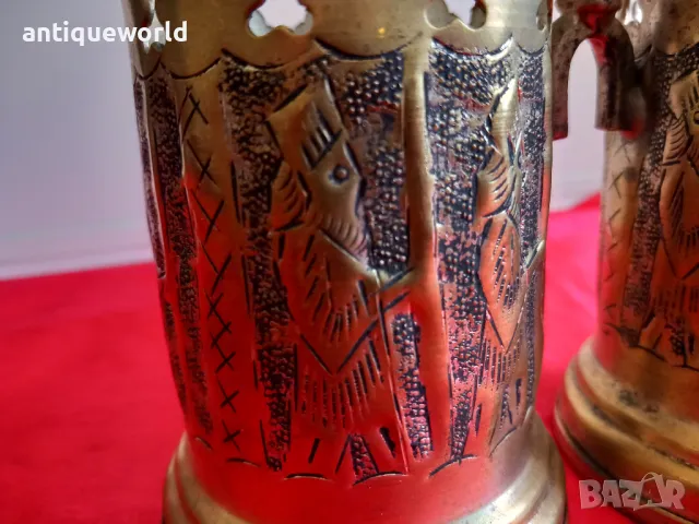 Стар ПЕРСИЙСКИ Бронзов Съд за Прибори, снимка 2 - Антикварни и старинни предмети - 50029840