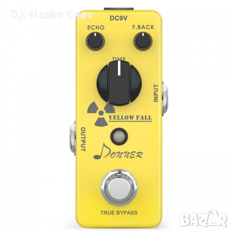 Donner Yellow Fall Delay Pedal - Делей педал за ел китара - ЧИСТО НОВ, снимка 3 - Китари - 37501978