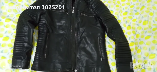 Мъжко Яке Кожа Рокер С М Л ХЛ, снимка 3 - Якета - 47793366