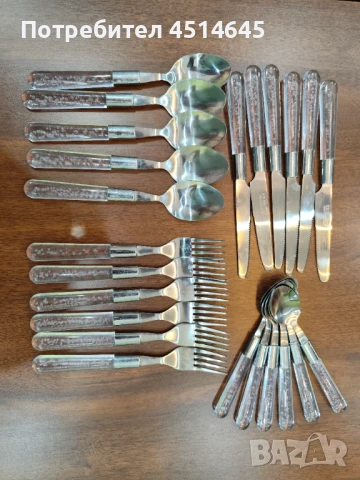 Прибори за хранене неизползвани , снимка 2 - Прибори за хранене, готвене и сервиране - 50859708