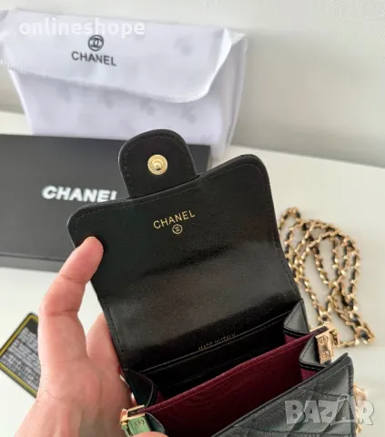Дамска мини Чанта Chanel ЕСТЕСТВЕНА КОЖА , снимка 5 - Чанти - 50389389