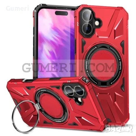 Противоударен Кейс с Ринг за Apple iPhone 16, снимка 3 - Калъфи, кейсове - 48831921