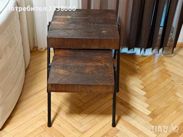 Помощни маси от масив , снимка 2 - Маси - 50267332