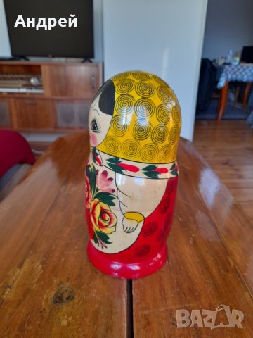 Стара Матрьошка #5, снимка 4 - Антикварни и старинни предмети - 34697372