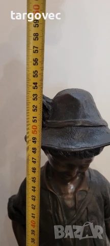 фигура статуя статуетка малкия ловец 2, снимка 2 - Антикварни и старинни предмети - 50963977