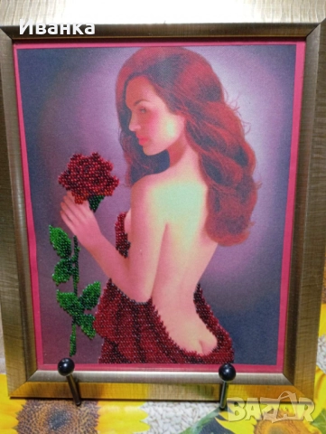 Гоблени шити с мъниста , снимка 8 - Гоблени - 52568790