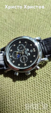 Мъжки луксозен часовник PATEK PHILIPPE The Patek Perpetual Calendar Chronograph reference 3970, снимка 12 - Мъжки - 36899292