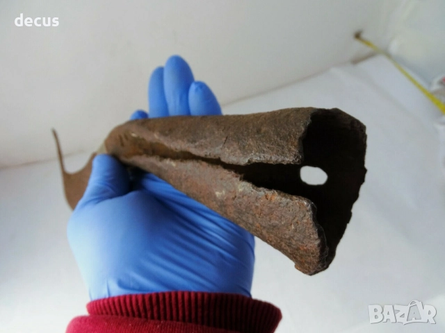 Древен железен голям нож, сърп Косер – много рядък, снимка 5 - Антикварни и старинни предмети - 51456250