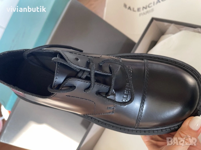 Кожени обувки Balenciaga, снимка 4 - Дамски ежедневни обувки - 53095902