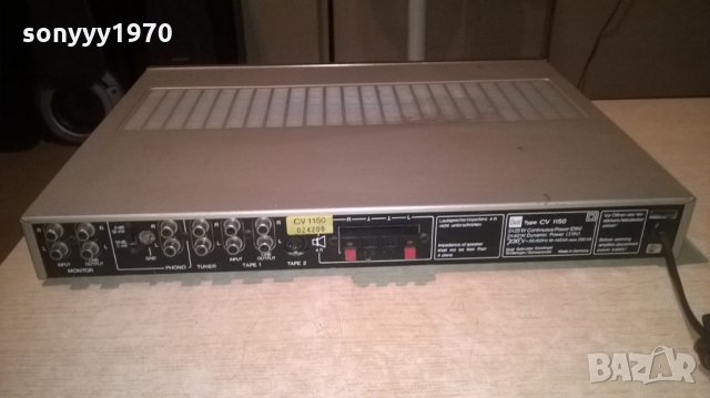 dual type cv-1150 amplifier-made in germany-внос швеицария, снимка 12 - Ресийвъри, усилватели, смесителни пултове - 26354216
