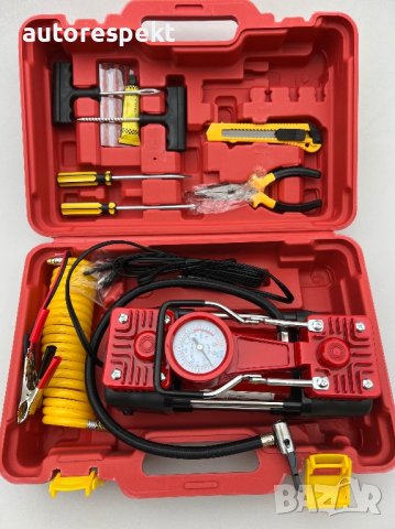  Компресор за гуми с комплект инструменти  12V - 4х4, снимка 4 - Аксесоари и консумативи - 39737051
