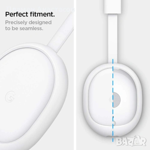Spigen Silicone Fit кейс за Chromecast with Google TV (2020) – бял, снимка 4 - Калъфи, кейсове - 53281434
