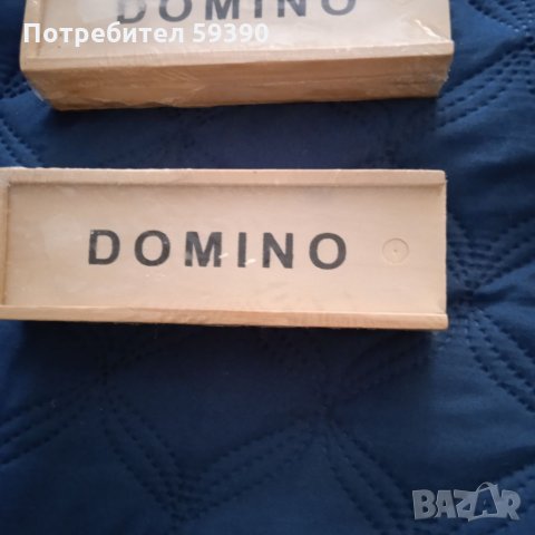 Домино в дървена кутия, снимка 1