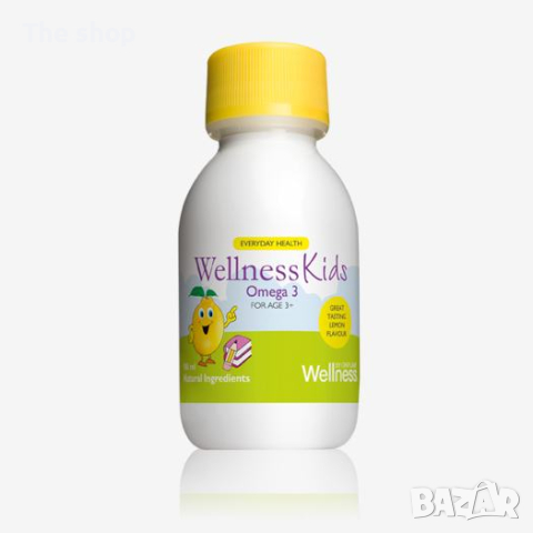Омега 3 за деца WellnessKids (012), снимка 1 - Хранителни добавки - 44896517