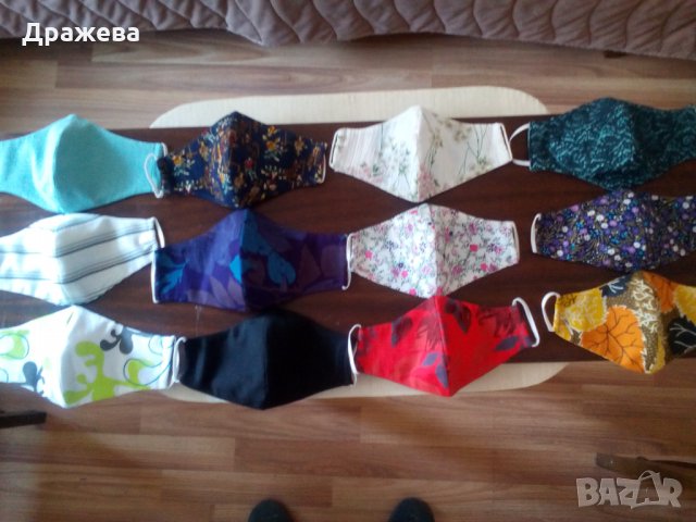 Предпазни маски за многократна упортеба-100% памук, снимка 1