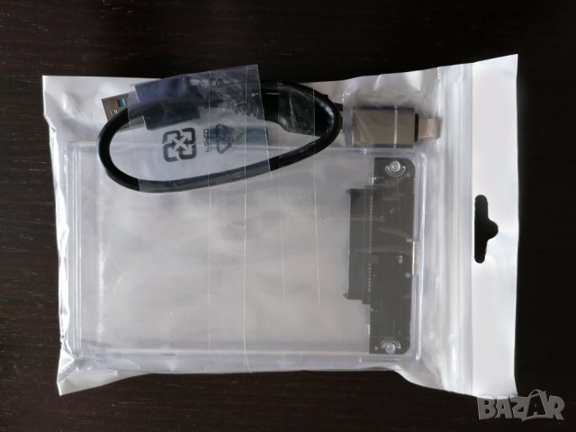 Кутия за хард диск 2,5 USB 3.0 HDD /SSD + Type C адаптер, снимка 4 - Външни хард дискове - 43287154