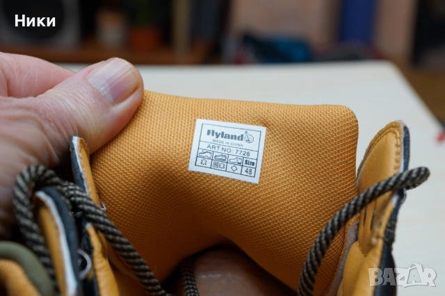 Продавам мъжки боти FLYLAND-кожа, снимка 8 - Мъжки боти - 52929312