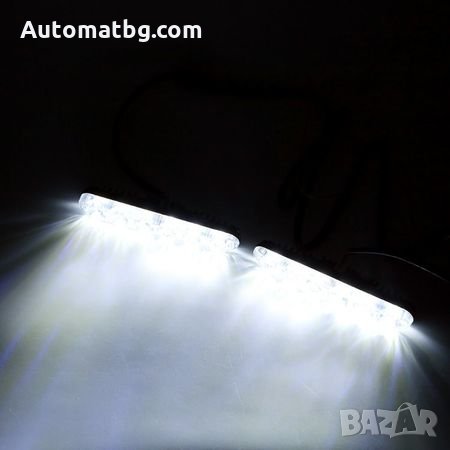 LED Диодни Дневни светлини Automat DRL с функция вграден бягащ мигач, снимка 3 - Аксесоари и консумативи - 26851209